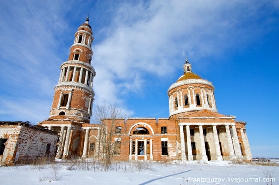 Ryazan oblast, Russia beautiful cathedral view