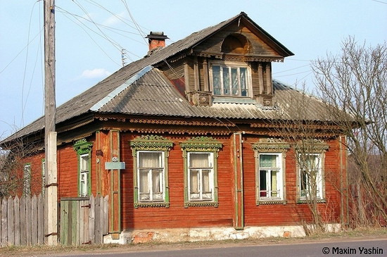 Tutaev town, Russia view