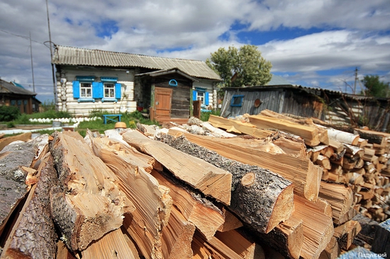 Classical Russia village view