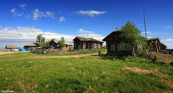 Classical Russia village view