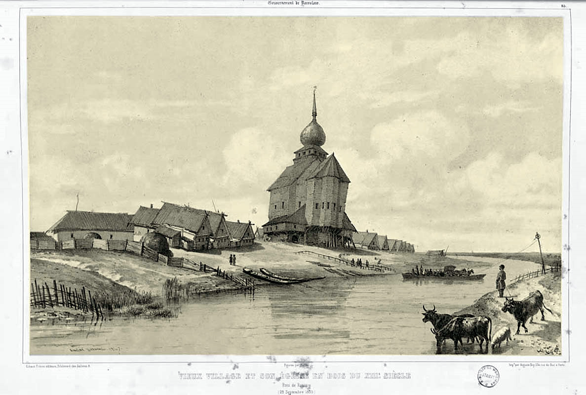 А Дюран русская деревня 1839