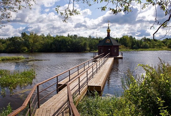 Tver oblast, Russia monastery view