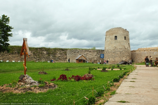 Izborsk town, Russia ancient fortress view