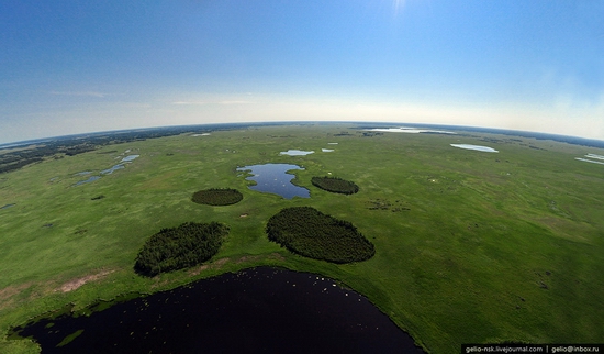 Novosibirsk oblast, Russia bird's eye view