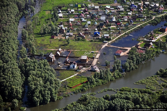 Novosibirsk oblast, Russia bird's eye view