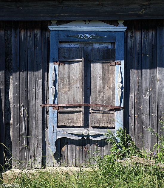 Russian village scenery