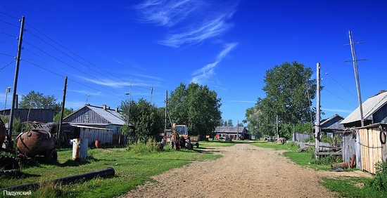 Russian village scenery