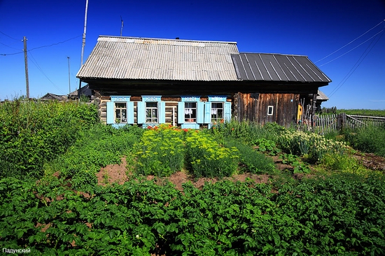 Russian village scenery