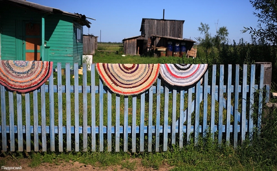 Russian village scenery