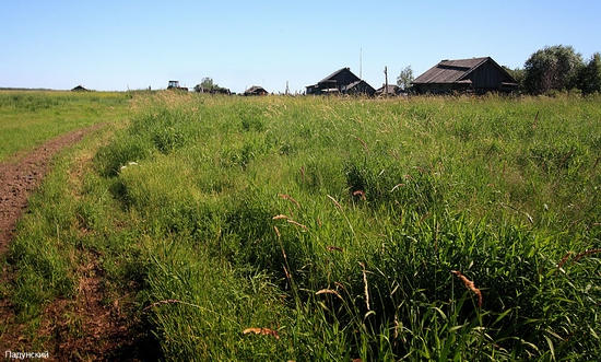 Russian village scenery