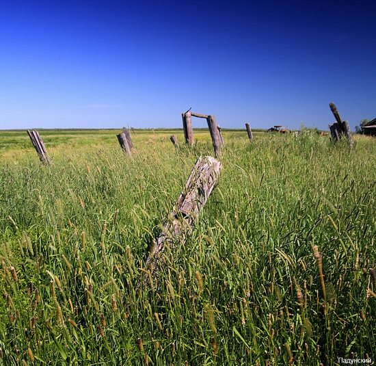 Russian village scenery