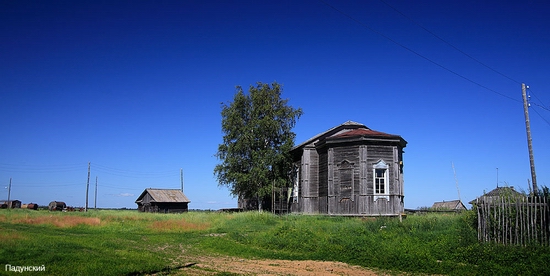 Russian village scenery