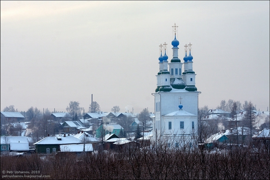 Totma town, Vologda, Russia view