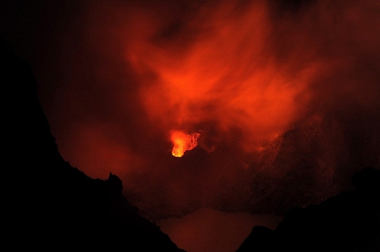 Kluchevskaya Sopka volcano eruption, Kamchatka, Russia