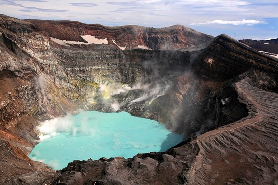 Kluchevskaya Sopka volcano eruption, Kamchatka, Russia