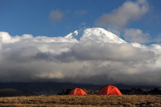 Kluchevskaya Sopka volcano eruption, Kamchatka, Russia