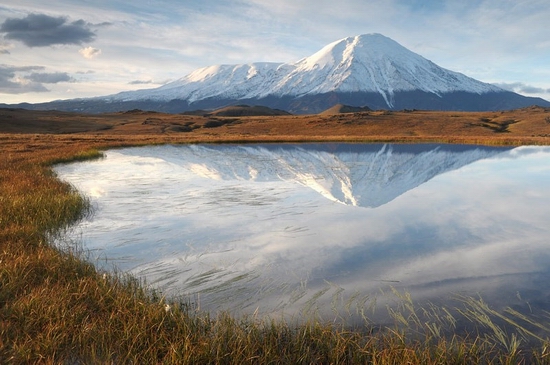 Kluchevskaya Sopka volcano eruption, Kamchatka, Russia