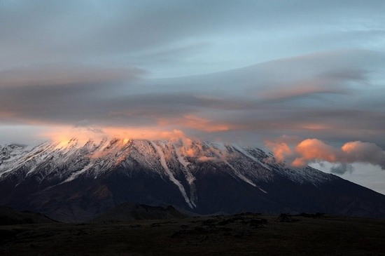 Kluchevskaya Sopka volcano eruption, Kamchatka, Russia