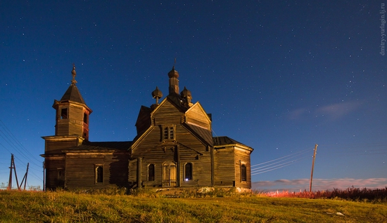 Krasnoyarsk krai, Russia abandoned wooden church 1