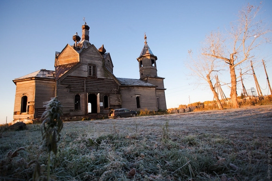 Krasnoyarsk krai, Russia abandoned wooden church 12