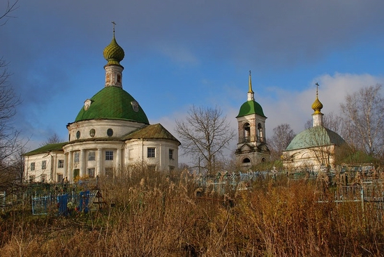 Spas-Buraki village, Kostroma oblast, Russia cathedral
