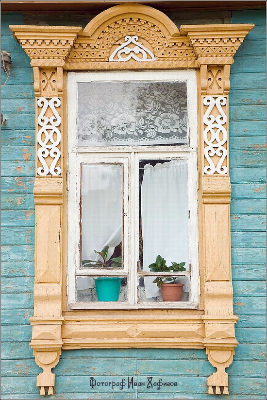 Myshkin town, Russia windows frames view 29