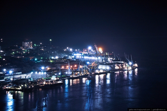 Vladivostok city, Russia night view 8