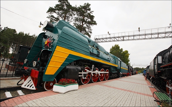 Novosibirsk museum of railway equipment view 1