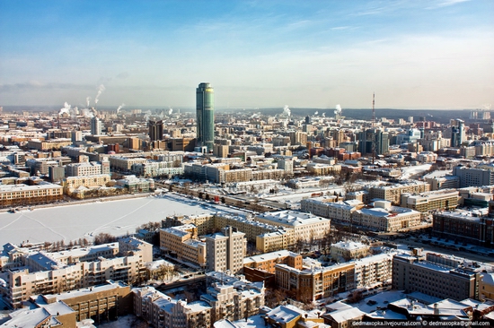 Ekaterinburg city, Russia aerial view 3