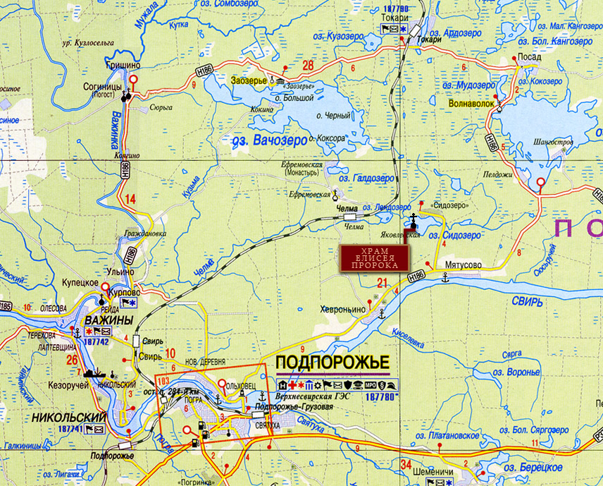 Подпорожье ленинградская область карта сколько км от питера