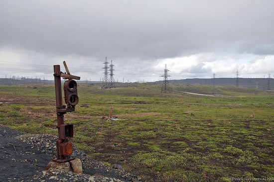 Deserted industrial outskirts of Norilsk, Russia view 11