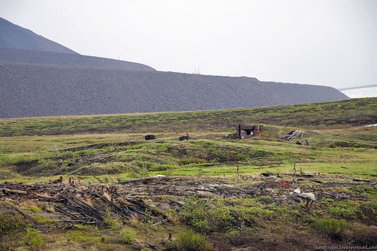 Deserted industrial outskirts of Norilsk, Russia view 15