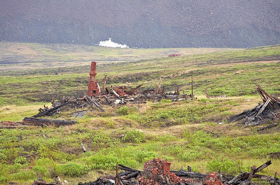 Deserted industrial outskirts of Norilsk, Russia view 16