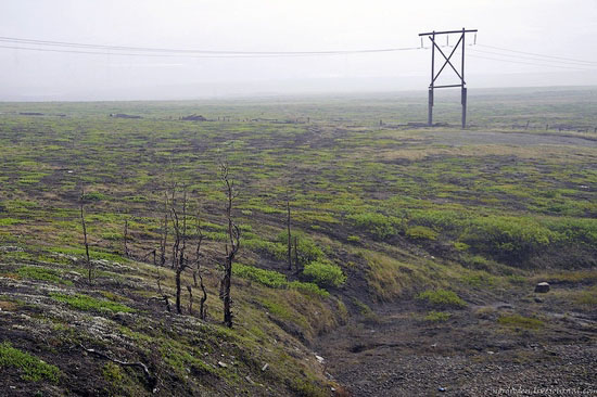 Deserted industrial outskirts of Norilsk, Russia view 7