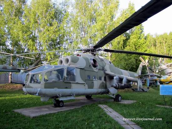 Soviet helicopters museum in Torzhok, Russia - Mi-24A