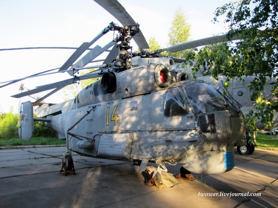 Soviet helicopters museum in Torzhok, Russia - Ka-27