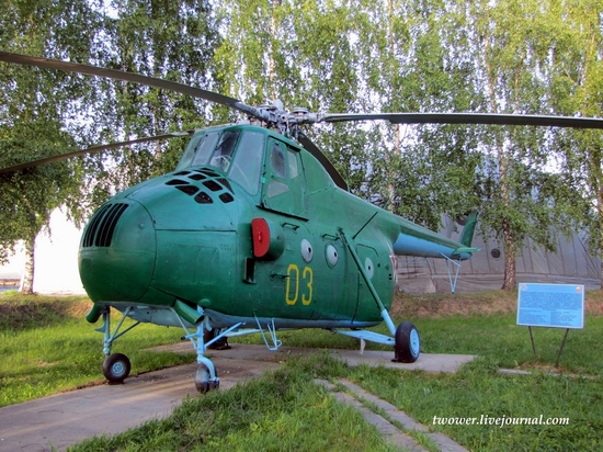 Soviet helicopters museum in Torzhok, Russia - Mi-4