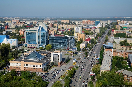 Tyumen, Russia view from the city's tallest building 6