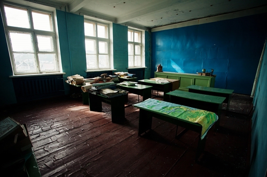 Abandoned school, Teriberka, Kola Peninsula, Russia view 11