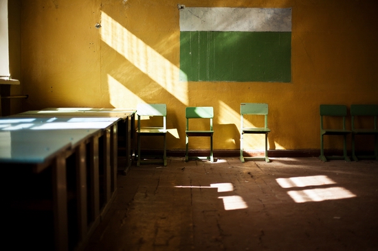 Abandoned school, Teriberka, Kola Peninsula, Russia view 16