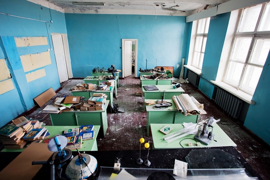 Abandoned school, Teriberka, Kola Peninsula, Russia view 17