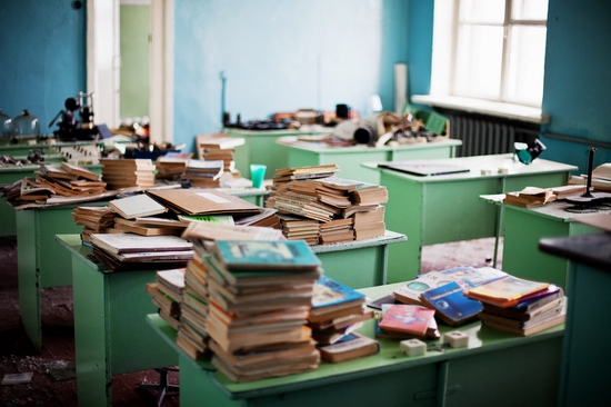 Abandoned school, Teriberka, Kola Peninsula, Russia view 18