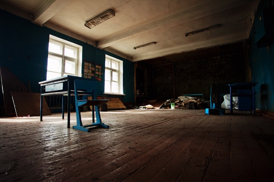 Abandoned school, Teriberka, Kola Peninsula, Russia view 8