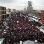 The rally “For Fair Elections” on Sakharov Avenue, Moscow