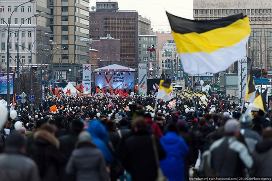 Sakharov Avenue, Moscow protest December 24, 2011 view 4