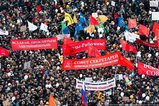 Sakharov Avenue, Moscow protest December 24, 2011 view 5