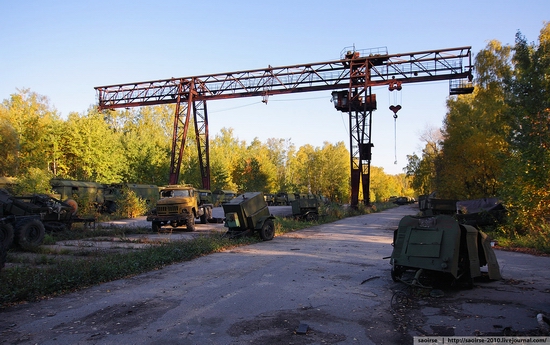 Abandoned base of Soviet military equipment view 10