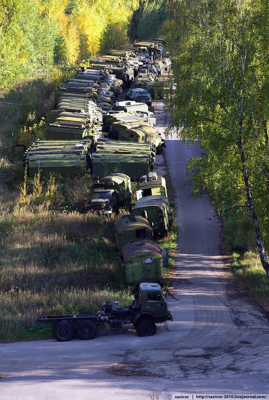 Abandoned base of Soviet military equipment view 11