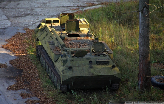 Abandoned base of Soviet military equipment