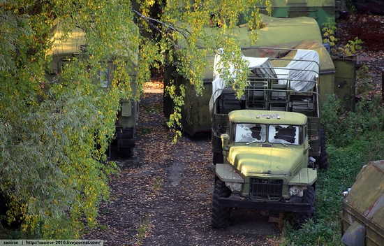 Abandoned base of Soviet military equipment view 14